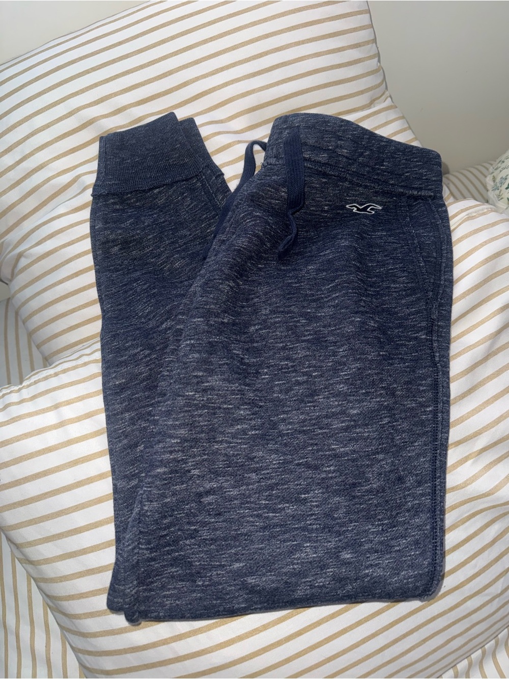 Hollister Boys' Navy Heather Drawstring Joggers